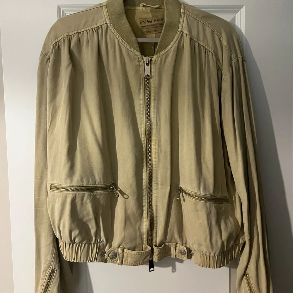 We The Free Tan Bomber Jacket - Picture 1 of 2